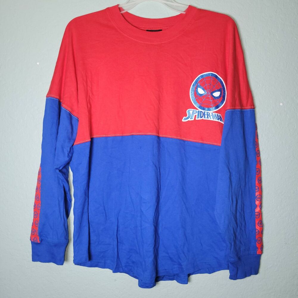 Universal Studios Marvel Amazing Spiderman Spirit Jersey Shirt Men S Crewneck